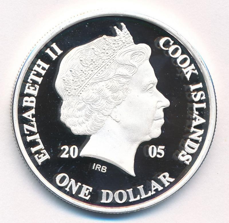 Cook-szigetek 2005. 1$ ezüstözött sárgaréz 'Ázsia történelme - Koreai háború' kapszulában, tanúsítvánnyal T:PP kis patina Cook Islands 2005. 1 Dollar silver plated brass 'History of Asia - Korean War' in capsule with certificate C:PP - Image 2