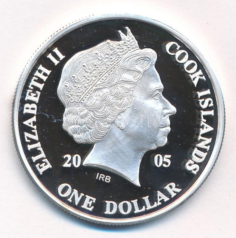 Cook-szigetek 2005. 1$ ezüstözött sárgaréz 'Ázsia történelme - Peking lesz Kína fővárosa - 1421' kapszulában, tanúsítvánnyal T:PP Cook Islands 2005. 1 Dollar silver plated brass 'History of Asia - Beijing became the Capital of China - Image 2