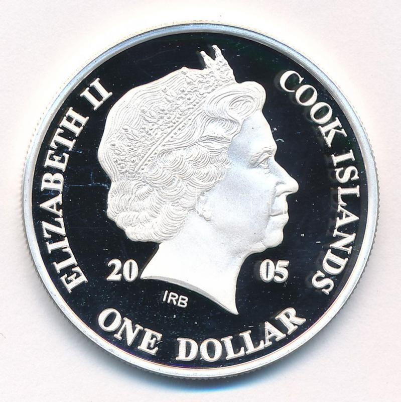 Cook-szigetek 2005. 1$ ezüstözött sárgaréz 'Ázsia történelme - Japán első alkotmánya 1889' kapszulában, tanúsítvánnyal T:PP Cook Islands 2005. 1 Dollar silver plated brass 'History of Asia - The first Japanese Constitution 1889' in - Image 2