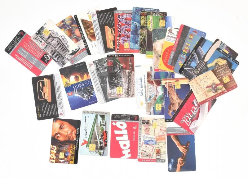 30 db különféle telefonkártya