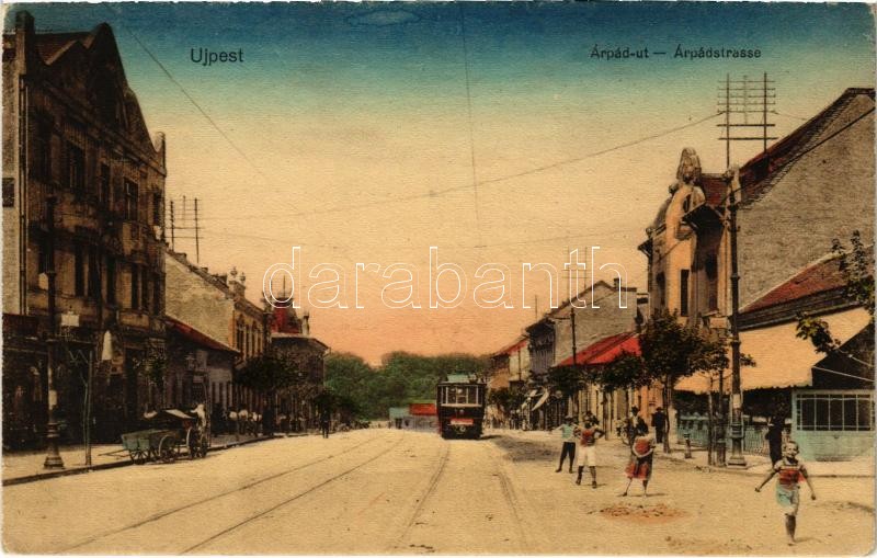 Budapest IV. Újpest, Árpád út, 55-ös villamos