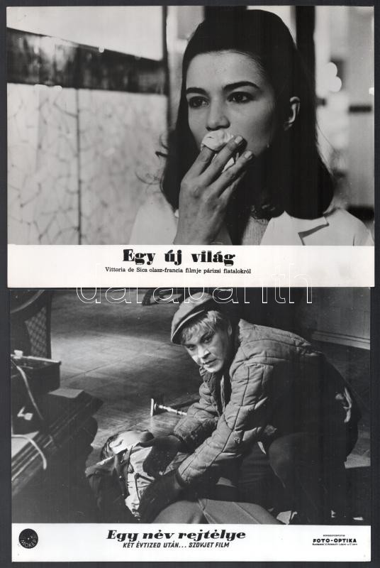 cca 1986 előtt, külföldön készült filmek egy-egy jelenete, 13 db vintage produkciós filmfotó, ezüst zselatinos fotópapíron, a használatból eredő - esetleges - kisebb hibákkal, 18x24 cm - Image 3