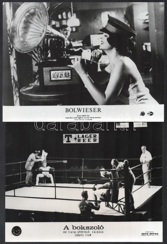 cca 1988 előtt, külföldön készült filmek egy-egy jelenete, 17 db vintage produkciós filmfotó, ezüst zselatinos fotópapíron, a használatból eredő - esetleges - kisebb hibákkal, 18x24 cm