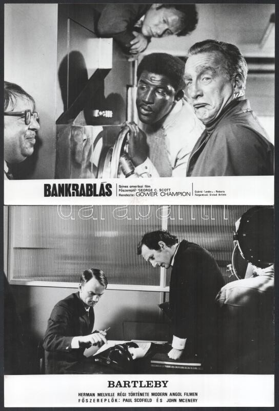 cca 1988 előtt, külföldön készült filmek egy-egy jelenete, 17 db vintage produkciós filmfotó, ezüst zselatinos fotópapíron, a használatból eredő - esetleges - kisebb hibákkal, 18x24 cm - Image 2