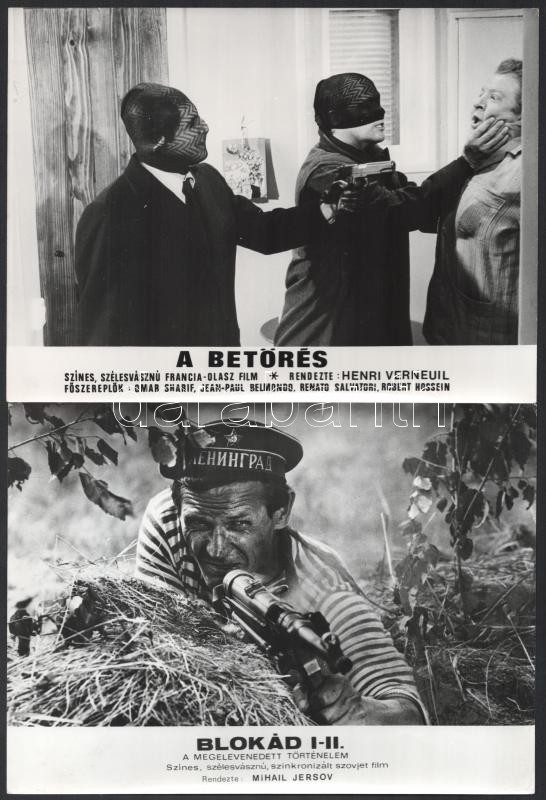 cca 1988 előtt, külföldön készült filmek egy-egy jelenete, 17 db vintage produkciós filmfotó, ezüst zselatinos fotópapíron, a használatból eredő - esetleges - kisebb hibákkal, 18x24 cm - Image 4