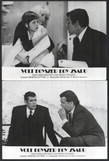 cca 1971 ,,Volt egyszer egy zsaru' című francia - olasz bűnügyi filmvígjáték jelenetei és szereplői (köztük Mireille Darc, Michel Constantin), 13 db vintage produkciós filmfotó, ezüst zselatinos fotópapíron, a használatból eredő