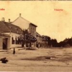 Bicske, Vásártér, Gottlieb Lipót és Keller Szilárd üzlete. Freud Miklós 732. (W.L. ?) (Rb)
