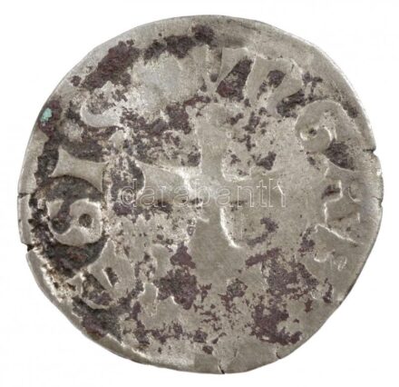 1373-1382 'szerecsenfejes' Denár Ag 'I. Nagy Lajos' (0,54g) T:3 patina Hungary 1373-1382 Denar Ag 'Louis I' (0,54g) C:F patina Huszár: 547., Unger I.: 432.a
