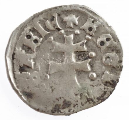 1373-1382 'szerecsenfejes' Denár Ag 'I. Nagy Lajos' (0,62g) T:2,2- Hungary 1373-1382 Denar Ag 'Louis I' (0,62g) C:XF,VF Huszár: 547., Unger I.: 432.a