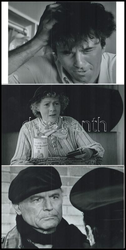 Különböző időben készült bűnügyi filmek hivatásos és ,,amatőr' nyomozói, akik mindig felderítik a bűntények tetteseit és indítékaikat, 6 db mai nagyítás, 10x15 cm - Image 2