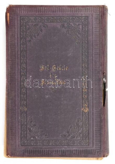 Mannheimer, [Isaac Noah (1793-1965)]: Festgebete der Israeliten nach der gottesdienstlichen Ordnung im israelitischen Bethause zu Wien und in mehreren anderen Gemeinden. Zweiter Band. Wien, 1901, Jos. Schlesingers Buchhandlung (Budapest, Sam.