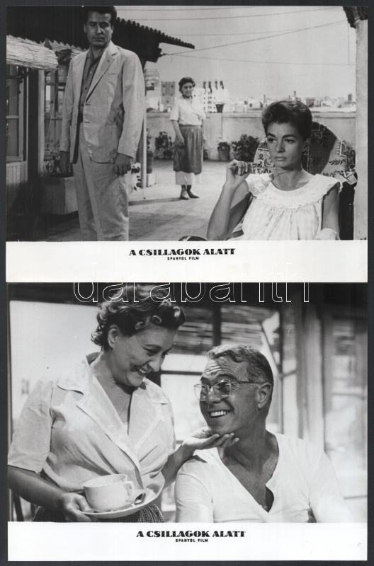 cca 1962 ,,A csillagok alatt' című spanyol film jelenetei és szereplői, 19 db vintage produkciós filmfotó, ezüst zselatinos fotópapíron, a használatból eredő - esetleges - kisebb hibákkal, 18x24 cm - Image 2