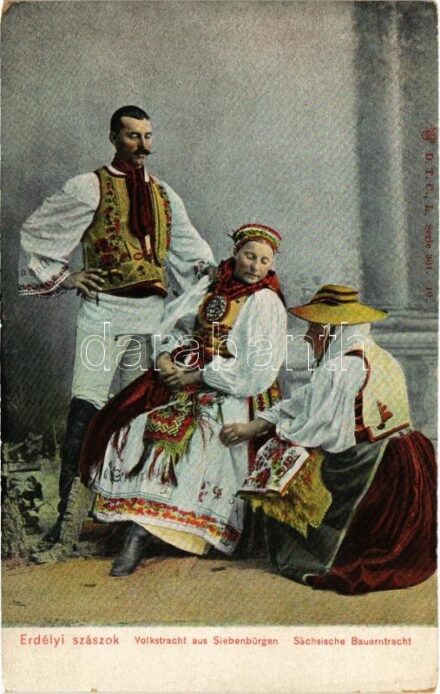 Erdélyi szászok / Sächsische Bauerntracht aus Siebenbürgen / Transylvanian Saxon folklore (EK)