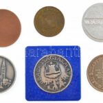 6db klf modern magyar emlékérem és zseton, közte 'Rodolfo / Vigyázat csalok' Al zseton (33mm) T:1-,2 - Image 2
