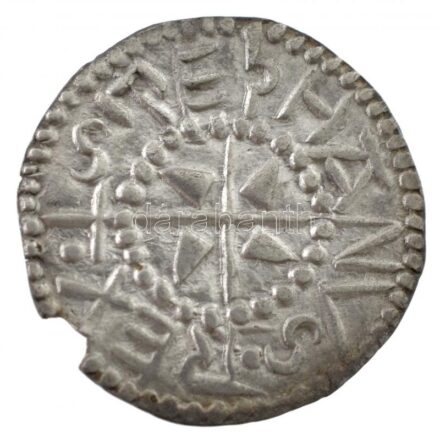 997-1038. Denár Ag 'I. István' (0,70g) T:1-,2 kis kitörés Hungary 997-1038. Denar Ag 'Stephen I' (0,70g) C:AU,XF cracked Huszár: 1., Unger I.: 1.
