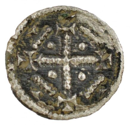 1141-1162. Denár Ag 'II. Géza' (0,18g) T:1- patina Hungary 1141-1162. Denar Ag 'Geza II' (0,18g) C:AU patina Huszár: 152., Unger I.: 72.