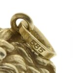 Arany (Au) 14 K masszív oroszlán függő, jelzett, 2×2 cm, nettó: 4,1 g - Image 3