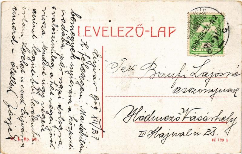 1909 Érsekújvár, Nové Zámky; Iskola utca és gimnázium. W.L. Bp. 441. / street with school (EK) - Image 2