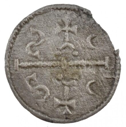 1162-1172. Denár Ag 'III. István' (0,20g) T:2 peremhiány Hungary 1162-1172. Denar Ag 'Stephen III' (0,20g) C:XF a part of the edge is missing Huszár: 113., Unger I.: 83.