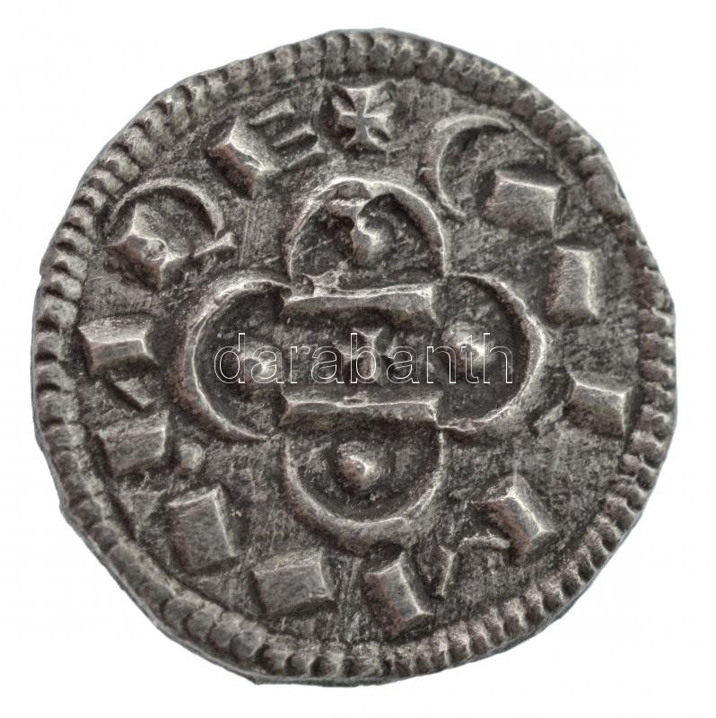 1095-1116. Denár Ag 'Kálmán' (0,54g) T:1- Hungary 1095-1116. Denar Ag 'Coloman' (0,54g) C:AU Huszár: 41., Unger I.: 34.