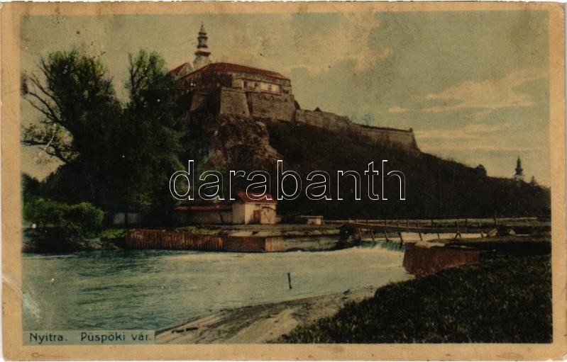 1914 Nyitra, Nitra; Püspöki vár. Huszár István kiadása / bishop's castle (r)
