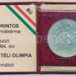 1984. 500Ft Ag 'Sarajevoi Téli Olimpia' eredeti tokban, tanúsítvánnyal T:1 patina Adamo EM76