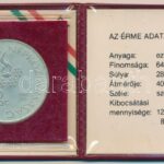 1984. 500Ft Ag 'Sarajevoi Téli Olimpia' eredeti tokban, tanúsítvánnyal T:1 patina Adamo EM76 - Image 2