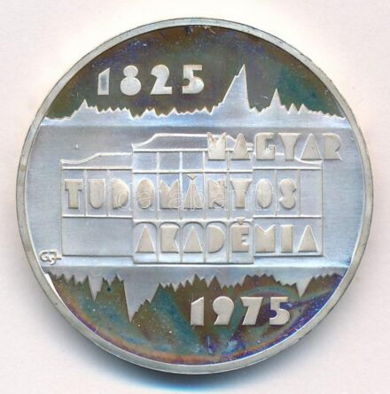 1975. 200Ft Ag 'Magyar Tudományos Akadémia' T:1- (PP) ujjlenyomatos Adamo EM47