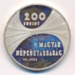 1975. 200Ft Ag 'Magyar Tudományos Akadémia' T:1- (PP) ujjlenyomatos Adamo EM47 - Image 2