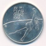 1986. 500Ft Ag 'XV. Téli Olimpia Calgary 1988' kapszulában T:BU patina, felületi karc Adamo EM98