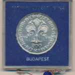 1978. 200Ft Ag 'Első magyar aranyforint' plombált, 'MNB' plasztiktokban T:BU patina Adamo EM56 - Image 2