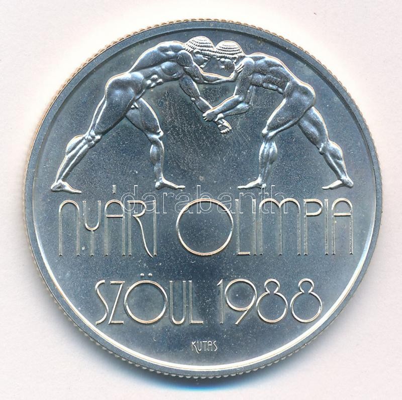 1987. 500Ft Ag 'Nyári Olimpia - Szöul 1988' T:BU patina Adamo EM99