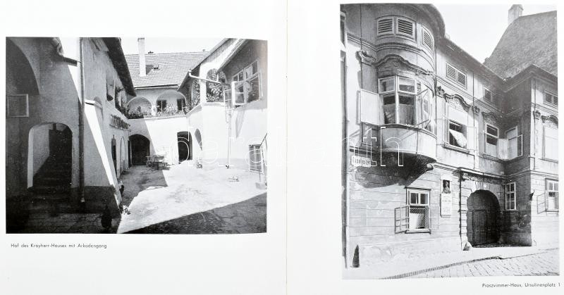 Heimler, Dr. Karl: Kunstdenkmäler der Stadt Sopron. I. Band. Die Soproner Altstadt. Sopron, 1941, Röttig-Romwalter. Kiadói egészvászon kötés, jó állapotban. - Image 2