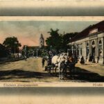 1916 Abaújszántó, Fő utca, lovaskocsi, Kohn Mór üzlete. W.L. Bp. 5546. 1911-13.