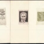 Nagy Árpád Dániel (1894-1959) 8 db klf ex libris. Rézkarcok, jelzettek. 8,5x5,5 cm