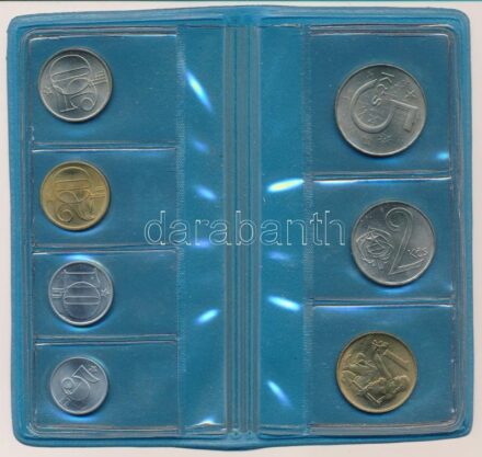 Csehszlovákia 1982. 5h-5K (7xklf) forgalmi sor fóliatokban T:1 Czechoslovakia 1982. 5 Haleru - 5 Korun (7xdiff) in foil packing C:UNC