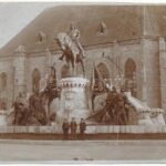 Kolozsvár, Cluj; Mátyás király szobor / statue. photo (11 x 8,2 cm) (EK)