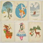 Kb. 251 db MODERN motívum képeslap sok üdvözlővel / Cca. 251 modern motive postcards with many greetings
