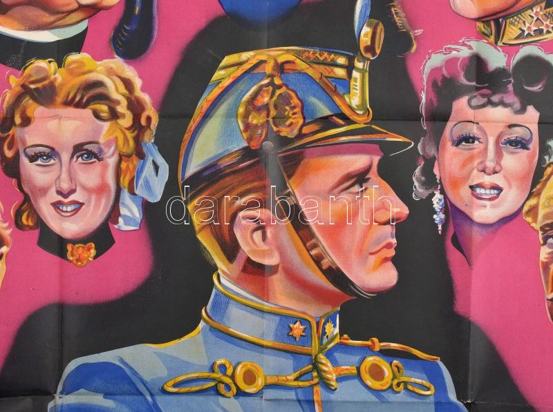 Herczeg Ferenc regénye, filmplakát, rendezte: Hamza D. Ákos, szakadásokkal, 124×92 cm - Image 4