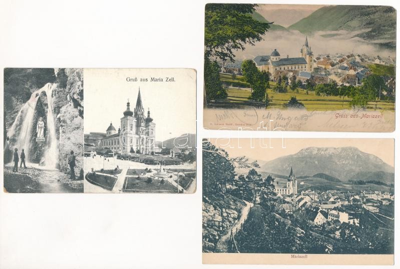 Mariazell - 44 db régi képeslap vegyes minőségben / 44 pre-1945 postcards in mixed quality - Image 3