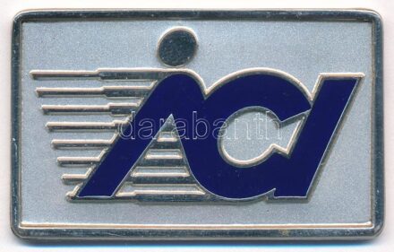 Olaszország DN 'ACI (Olaszországi Automobil Club)' jelzett, részben zománcozott Ag emlékérem (27g/0.925/27x45mm) T:1 Italy ND 'ACI (Automobile Club d'Italia)' hallmarked, partially enamelled Ag commemorative medallion (27g/0.925/27x45mm)