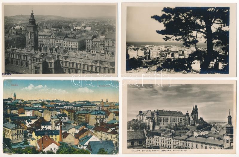 28 db RÉGI lengyel város képeslap vegyes minőségben / 28 pre-1945 Polish town-view postcards in mixed quality - Image 2