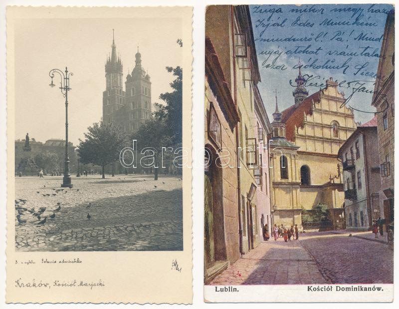 28 db RÉGI lengyel város képeslap vegyes minőségben / 28 pre-1945 Polish town-view postcards in mixed quality - Image 3