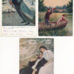 20 db RÉGI motívum képeslap vegyes minőségben: szerelmes párok / 20 pre-1945 motive postcards in mixed quality: couples in love - Image 2