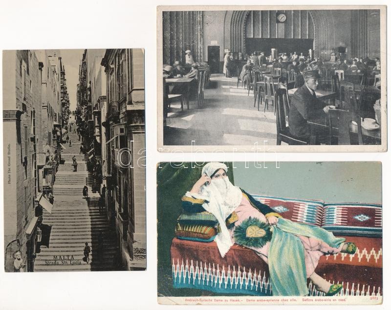 17 db RÉGI külföldi város képeslap vegyes minőségben / 17 pre-1945 European town-view postcards in mixed quality - Image 2