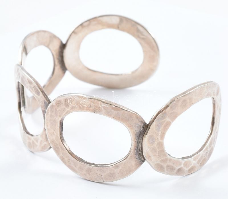 Ezüst (Ag) design karreif, állítható méretű, jelzett, nettó: 26,2g - Image 2