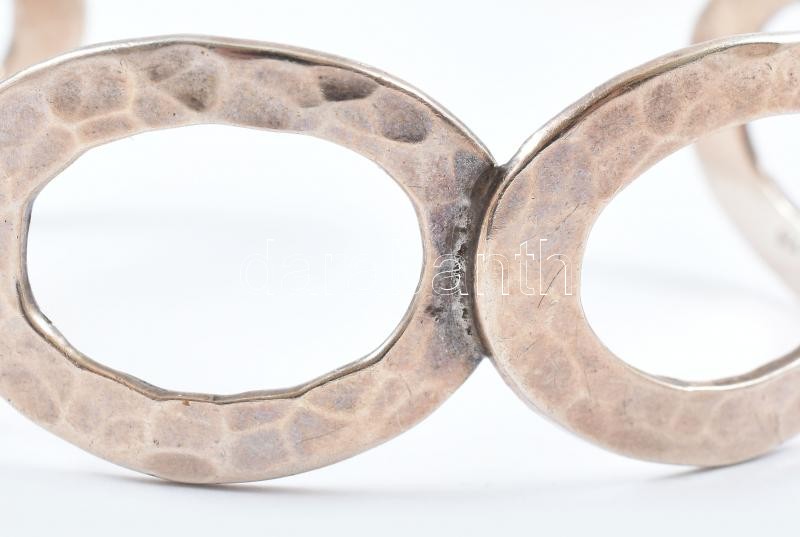 Ezüst (Ag) design karreif, állítható méretű, jelzett, nettó: 26,2g - Image 3
