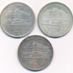 1992-1993. 200Ft Ag 'MNB' (3xklf) T:1-,2 patina Adamo F13