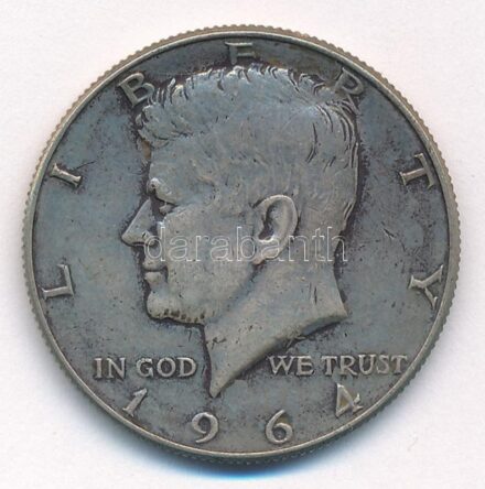 Amerikai Egyesült Államok 1964. 1/2$ Ag 'Kennedy' T:2,2- patina USA 1964. 1/2 Dollar Ag 'Kennedy' C:XF,VF patina Krause KM#202