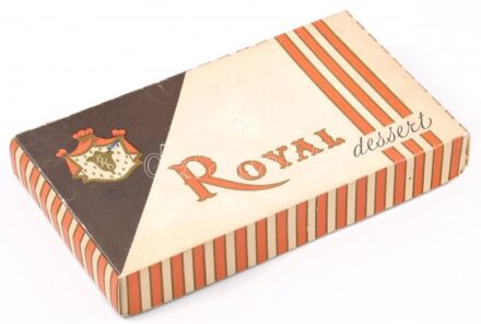Royal Dessert papírdoboz, Kner Nyomda, 11,5×20,5×3 cm